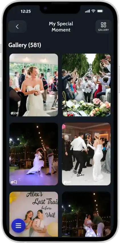 JoinMyMoment shared gallery