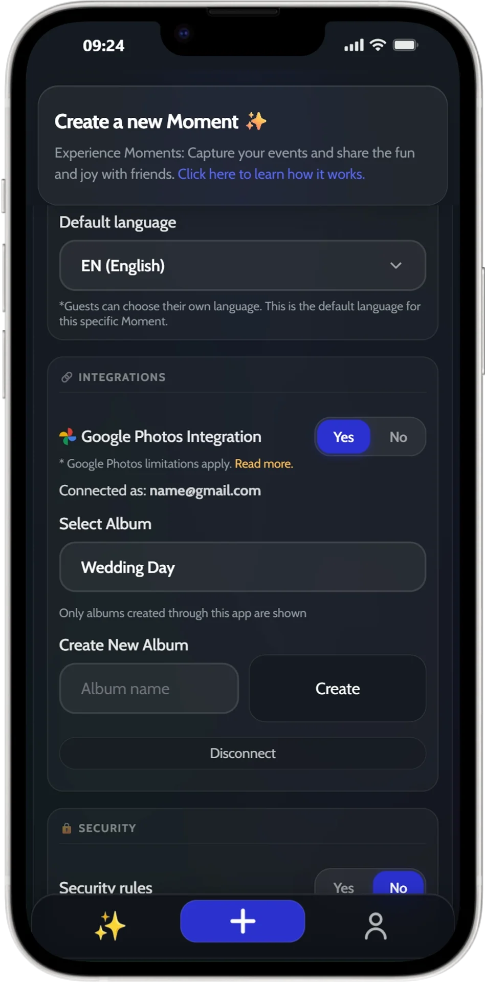 JoinMyMoment Google Photos integration — event photos sync automatically